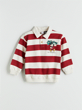 Sweatshirt AÇIK BEJ BASKILI