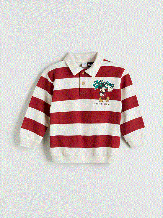 Sweatshirt AÇIK BEJ BASKILI