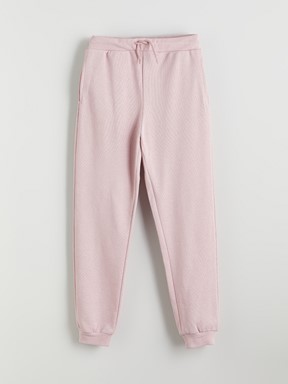 Beli Lastikli Kız Çocuk Jogger Eşofman Altı BEBEK MAVİSİ