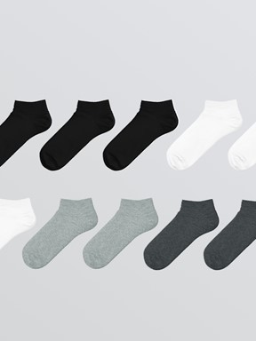 Patik Çorap KARIŞIK RENK İPLİĞİ BOYALI