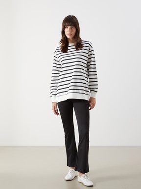 Sweatshirt SİYAH ÇİZGİLİ