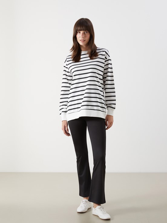 Sweatshirt SİYAH ÇİZGİLİ