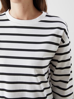 Sweatshirt SİYAH ÇİZGİLİ