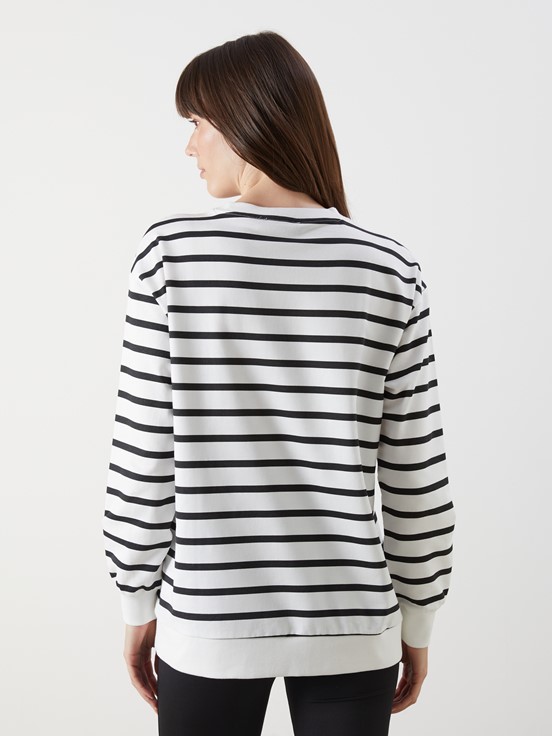 Sweatshirt SİYAH ÇİZGİLİ