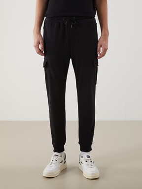 Standart Kalıp Erkek Jogger Eşofman Altı YENİ SİYAH
