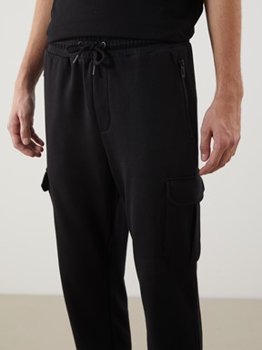 Standart Kalıp Erkek Jogger Eşofman Altı YENİ SİYAH