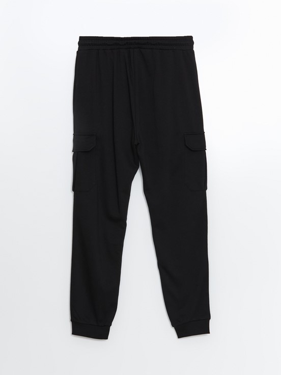 Standart Kalıp Erkek Jogger Eşofman Altı YENİ SİYAH