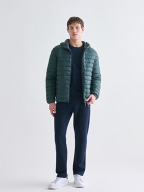 Şişme Mont KOYU YEŞİL