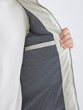 Deri Görünümlü Mont BEJ