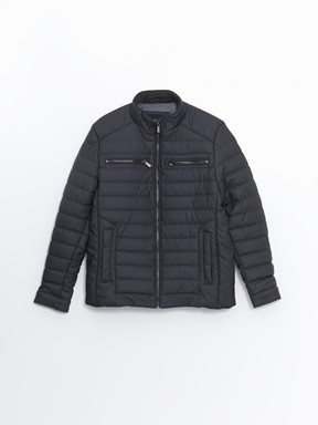 Deri Görünümlü Mont BEJ