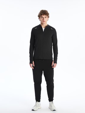 Fermuarlı Sweatshirt YENİ SİYAH
