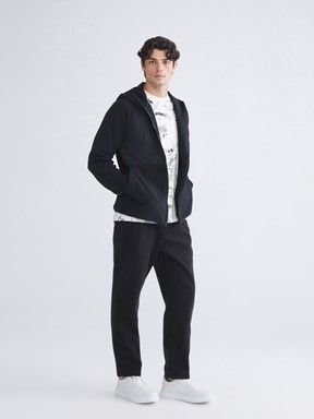 Fermuarlı Sweatshirt YENİ SİYAH