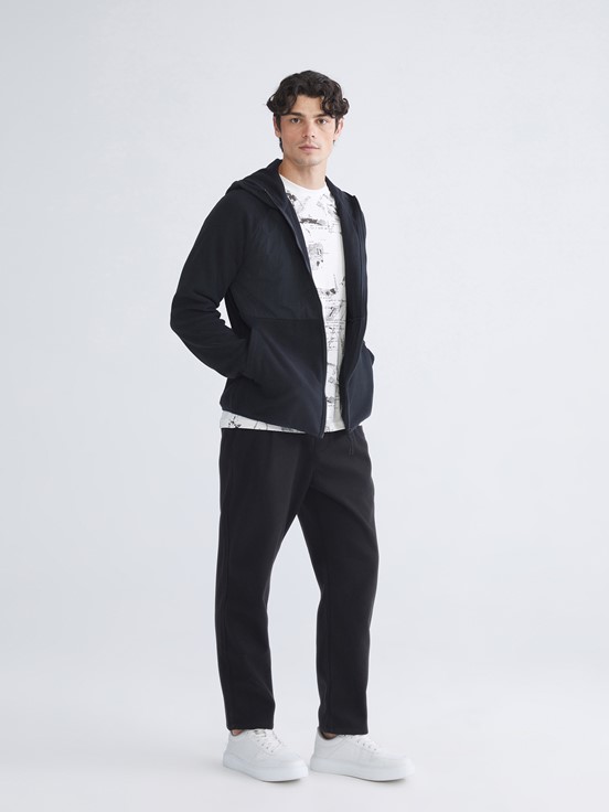 Fermuarlı Sweatshirt YENİ SİYAH