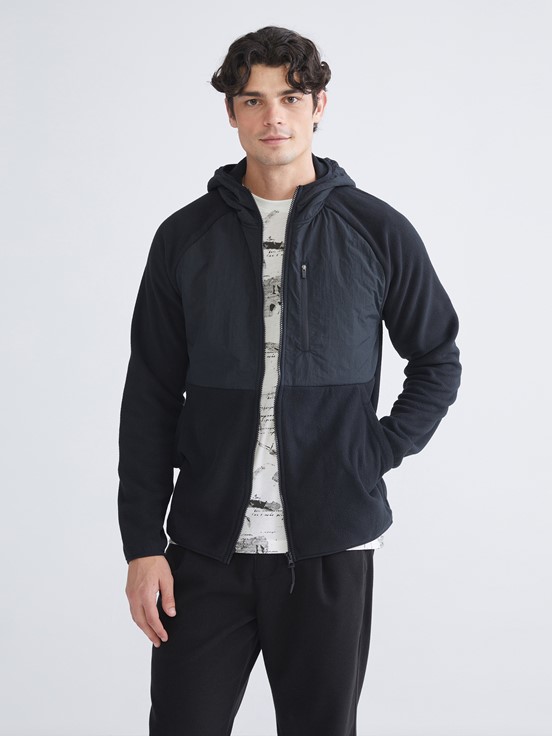 Fermuarlı Sweatshirt YENİ SİYAH