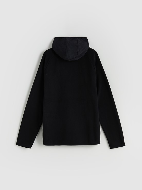 Fermuarlı Sweatshirt YENİ SİYAH