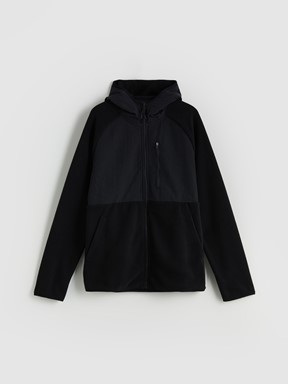 Fermuarlı Sweatshirt YENİ SİYAH