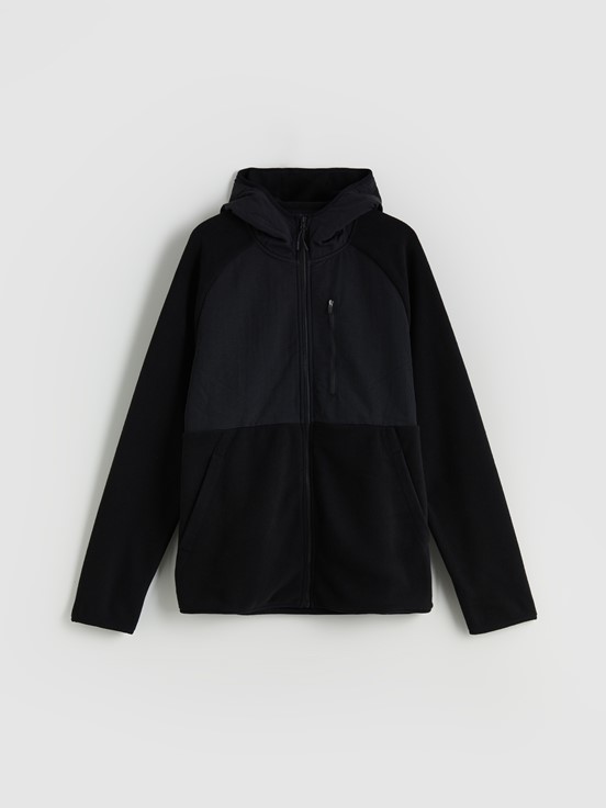 Fermuarlı Sweatshirt YENİ SİYAH