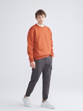 Slim Fit Gabardin Erkek Jogger Pantolon ANTRASİT