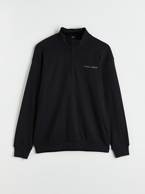 Fermuarlı Sweatshirt YENİ SİYAH