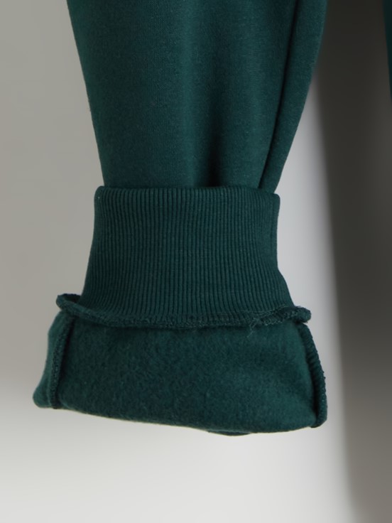 Beli Lastikli Erkek Çocuk Jogger Eşofman Altı KOYU YEŞİL