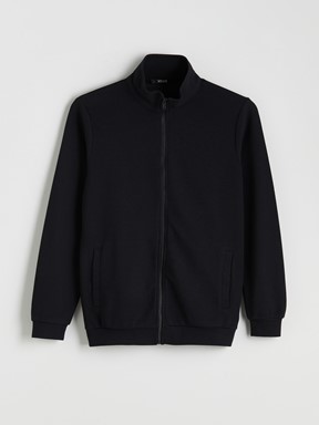 Fermuarlı Sweatshirt GRİ MELANJ