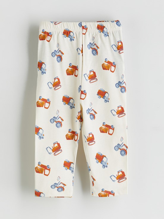 Pijama Takım EKRU BASKILI