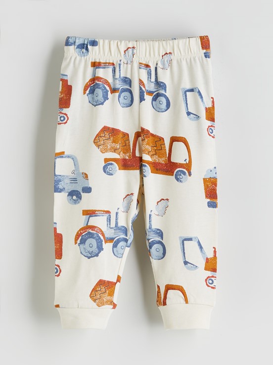 Pijama Takım EKRU BASKILI