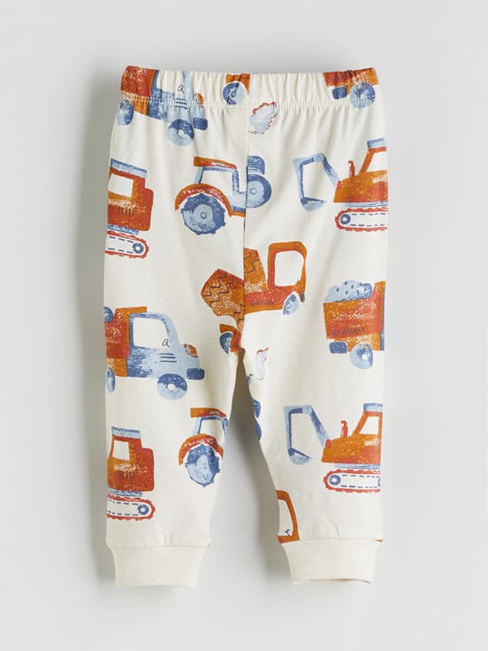 Pijama Takım EKRU BASKILI