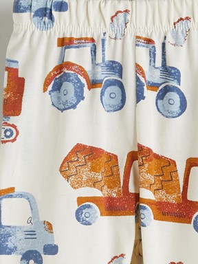 Pijama Takım EKRU BASKILI