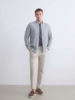 Gömlek GRİ ÇİZGİLİ