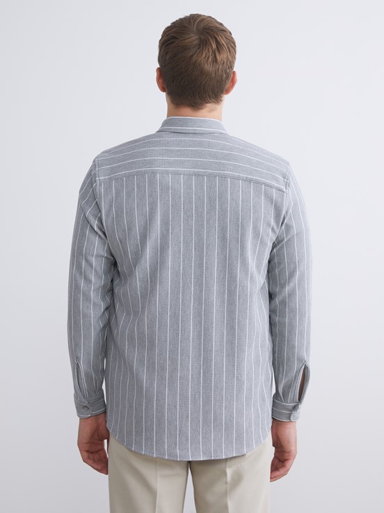 Gömlek GRİ ÇİZGİLİ
