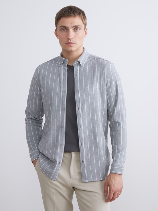 Gömlek GRİ ÇİZGİLİ