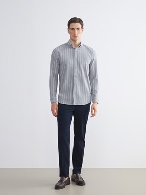 Gömlek GRİ ÇİZGİLİ