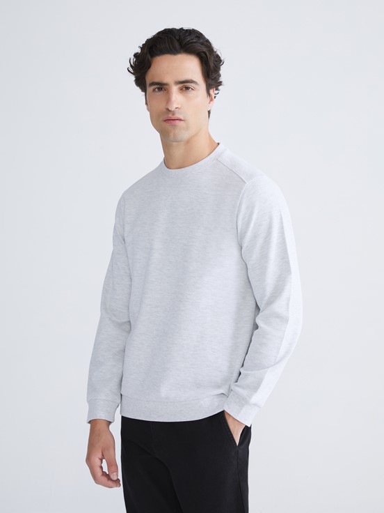 Sweatshirt AÇIK GRİ MELANJ