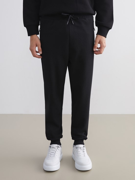 Slim Fit Erkek Jogger Eşofman Altı YENİ SİYAH