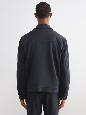 Deri Görünümlü Mont KOYU ANTRASİT