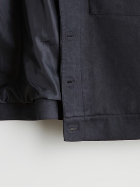 Deri Görünümlü Mont KOYU ANTRASİT