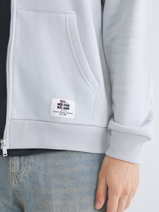 Fermuarlı Sweatshirt AÇIK GRİ