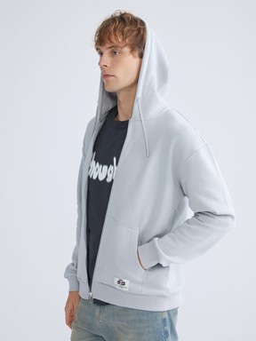 Fermuarlı Sweatshirt AÇIK GRİ