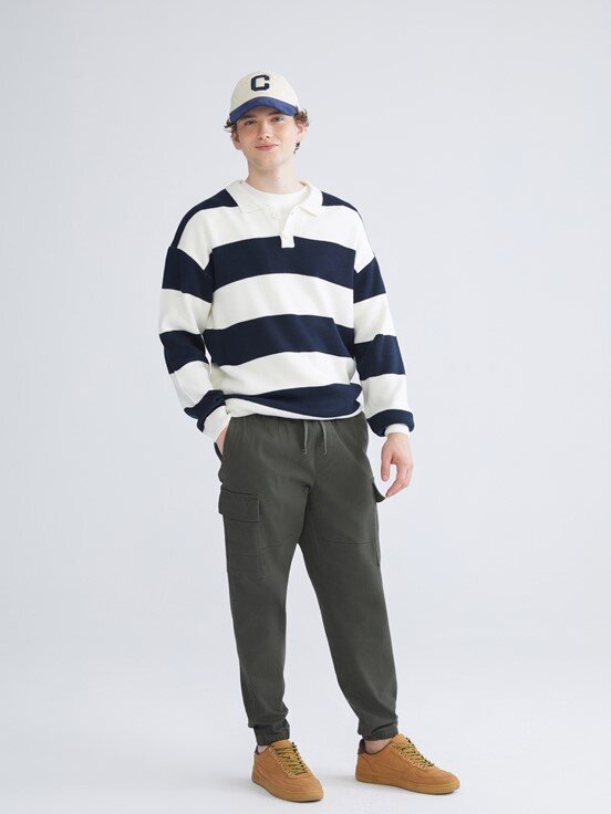 LCW CASUAL Standart Kalıp Erkek Kargo Pantolon KOYU YEŞİL