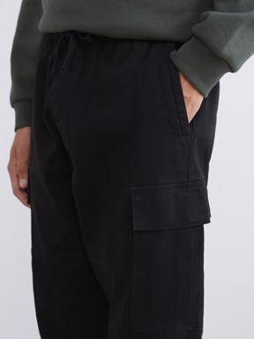 LCW CASUAL Standart Kalıp Erkek Kargo Pantolon SİYAH