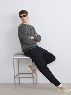 LCW CASUAL Standart Kalıp Erkek Kargo Pantolon SİYAH