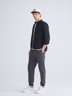 LCW CASUAL Standart Kalıp Erkek Kargo Pantolon SİYAH