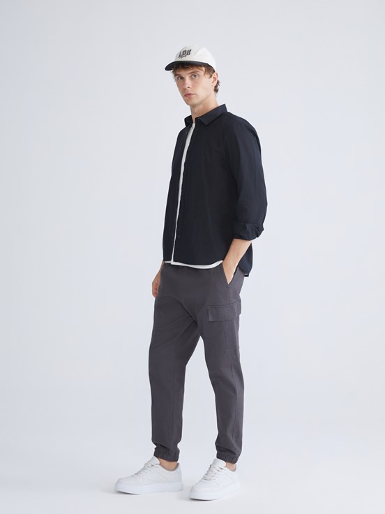 LCW CASUAL Standart Kalıp Erkek Kargo Pantolon ANTRASİT