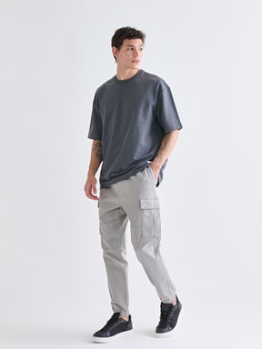 LCW CASUAL Standart Kalıp Erkek Kargo Pantolon SİYAH