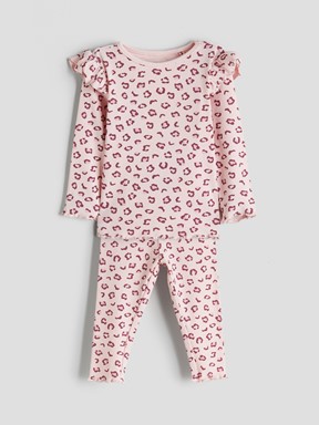 Pijama Takım AÇIK PEMBE BASKILI