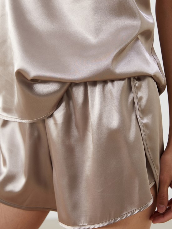 Şortlu Pijama Takımı BEJ