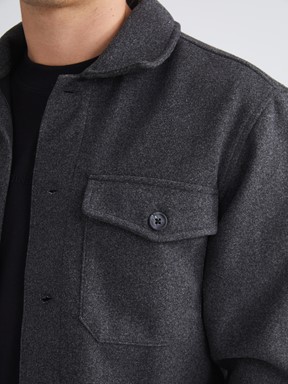 Gömlek Ceket ANTRASİT MELANJ