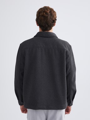 Gömlek Ceket ANTRASİT MELANJ