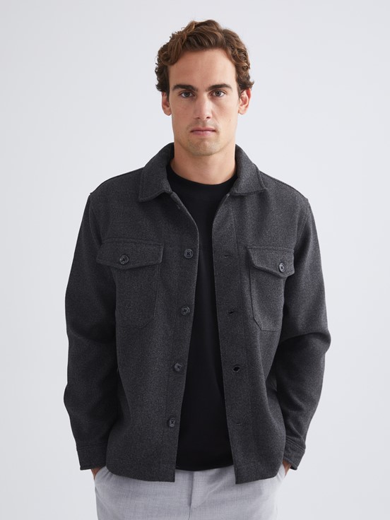 Gömlek Ceket ANTRASİT MELANJ